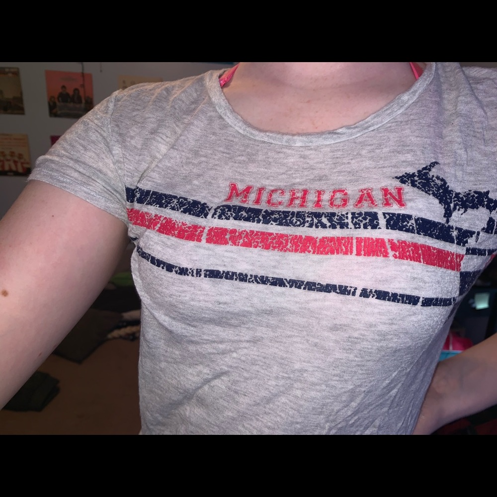 Grey michigan shirt